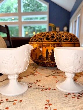 Westmoreland Paneled Grape Creamer and Sugar Bowl Set